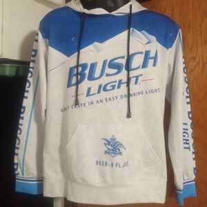 Busch Light Blue and White Hoodie
